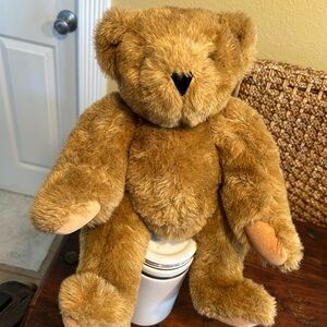 Vintage Vermont Jointed Brown Teddy Bear 16”